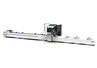 Laserový řezací stroj na trubky se dvěma Chuck